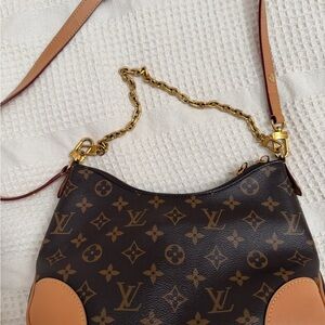 Louis Vuitton Black and Brown Monogram Shoulder Bag